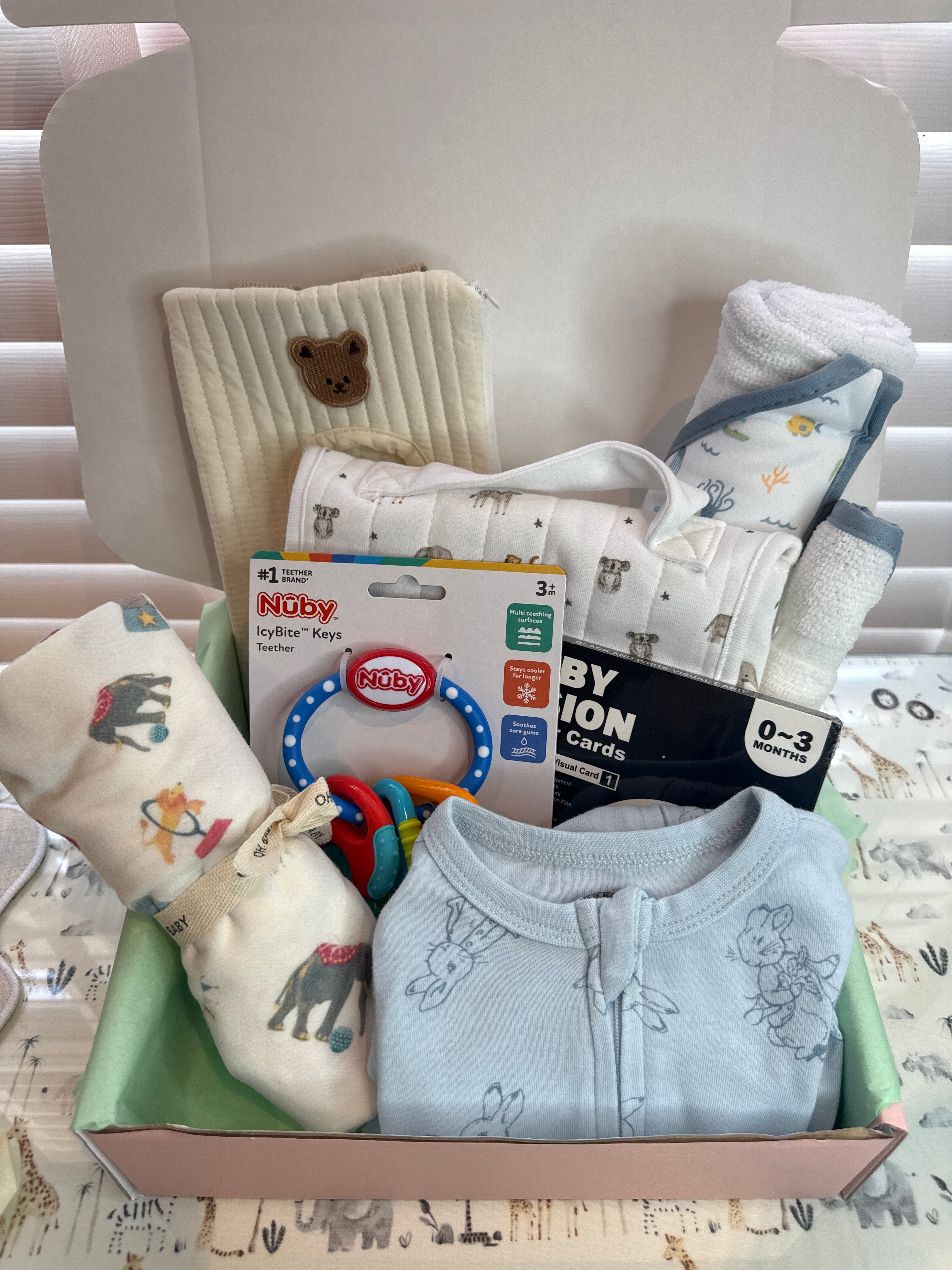 Baby Boy 6 Ball Mystery Bundle + Baby Grow